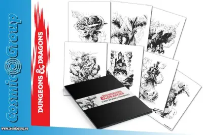 Figurine dungeons dragons lithograph set